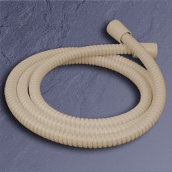 Metall-Brauseschlauch 2000 mm DN 15 bahamabeige 1/2 x 1/2 Duschschlauch 200cm 031200-BE bahama-beige