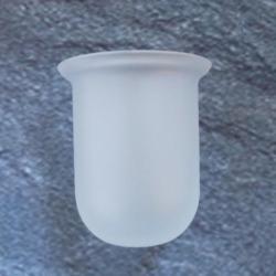 Emco Astro Ersatzglas Kristallglas satiniert 4515 f�r Toilettenb�rstengarnitur Astro