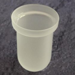 Emco Ersatzglas Kristallglas satiniert Opalglas 4715 f�r Toilettenb�rstengarnitur Eposa Emotion