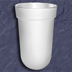 Emco Polo Ersatzglas Kristallglas satiniert Opalglas 0715 f�r Toilettenb�rstengarnitur 0715