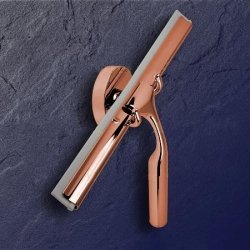 Emco System 02 Duschwischer kupfer-poliert 3534 Duschabzieher mit Halterung 25 cm 353400100-KU