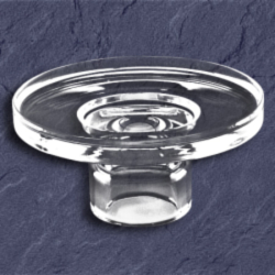 Emco System 2 Echtkristall-Seifenschale Ersatz-Glas klar 3530 f�r Seifenablage 3530