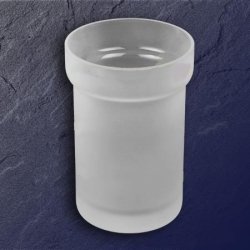Grohe Ersatzglas Kristallglas matt 40265 f�r Toilettenbuerstengarnitur 40265000 B�rstenglas