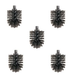 HEWI 477 B�rstenkopf Ersatzb�rstenkopf 5-er Set 80mm schwarz Serie 477 f�r WC-B�rste Modell ab 01/05