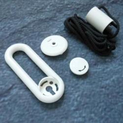HEWI Drehgriff rein-weiss 25244-99 Griff mit Seil f�r Kippspiegel Serie 801 - Ersatzteil