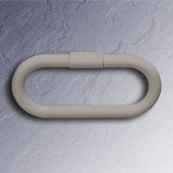 HEWI Handtuchring oval 320 mm lichtgrau schwenkbar 477.09.300-97 licht-grau Serie 477