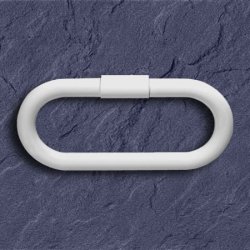 HEWI Handtuchring oval 320 mm reinweiss schwenkbar 477.09.300-99 rein-weiss Serie 477