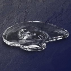 Keuco Elegance Echtkristall-Seifenschale Ersatz-Glas klar oval f�r Seifenablage 01649  01654  01655