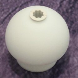 Keuco Elegance Lotionspender-Beh�lter Glas Opalglas kugelform 04947 f�r Lotionspender 01647 / 01653