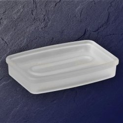 Keuco Elegance NEU Echtkristall-Seifenschale Ersatz-Glas mattiert 11655 f�r Seifenablage 11655