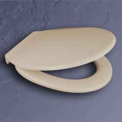 Pagette WC-Sitz Exclusiv bahamabeige mit Deckel Scharniere Edelstahl 790821609