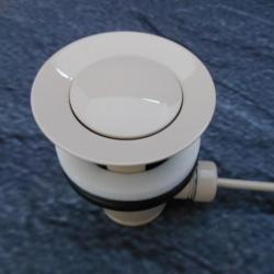 Sonstige Zugstangen-Ablaufgarnitur bahama-beige 1 1/4 Excenter-Garnitur mit Stopfen f&uuml;r Waschtisch / Bidet
