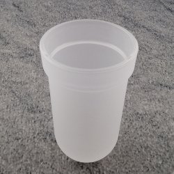 Emco Kid&oacute; Ersatzglas Kristallglas satiniert Opalglas 3115 f&uuml;r Toilettenb&uuml;rstengarnitur 3115