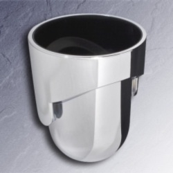 Emco Mundo B�rstentopf verchromt Kunststoff 3315 f�r Toilettenb�rstengarnitur Mundo