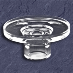 Emco System 2 Echtkristall-Seifenschale Ersatz-Glas klar 3530 f�r Seifenablage 3530