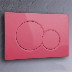 Geberit Bet�tigungsplatte SIGMA01 (samba) pink 115.770.11.5-RAL 4003 zu UP300 UP320