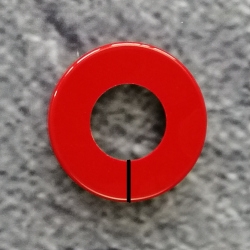 HEWI Rosettenkappe 70 mm geteilt rubin-rot 10862-33 Kappe f�r Rosette Serie 801 - Ersatzteil