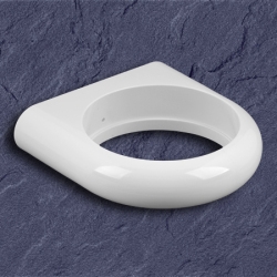 HEWI Halter klein rein-weiss 477.00.100-99 Serie 477 Wandhalter weiss f�r Einsatz Becher Glas