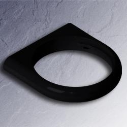 HEWI Halter gross tiefschwarz 477.00.200-90 Serie 477 Wandhalter schwarz f�r Einsatz 477.02.02005
