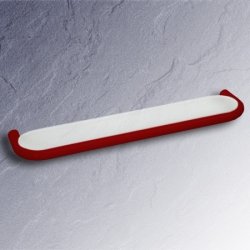 HEWI Ablage 600 mm rubin-rot mit matt weisser Glasplatte 477.03.10005-33 Serie 477