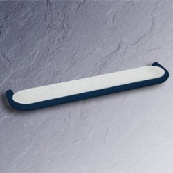 HEWI Ablage 600 mm stahl-blau mit matt weisser Glasplatte 477.03.10005-50 Serie 477