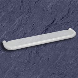HEWI Ablage 600 mm rein-weiss mit matt weisser Glasplatte 477.03.10005-99 Serie 477