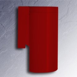 HEWI Abfallbeh&auml;lter rubin-rot m. Deckel Wandmodell 6 Liter 477.05.100-33 Serie 477 Hygieneeimer HEWI rubinrot (33)
