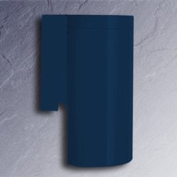 HEWI Abfallbeh�lter stahl-blau m. Deckel Wandmodell 6 Liter 477.05.100-50 Serie 477 Hygieneeimer