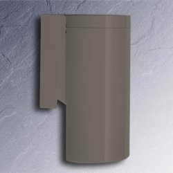 HEWI Abfallbeh&auml;lter fels-grau m. Deckel Wandmodell 6 Liter 477.05.100-95 Serie 477 Hygieneeimer HEWI felsgrau (95)