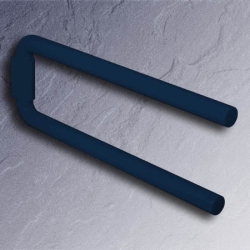 HEWI 477 Doppel-Handtuchhalter 445 mm stahlblau 2-armig schwenkbar 477.09.100-50 blau Serie 477