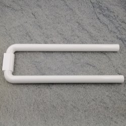 HEWI 477 Doppel-Handtuchhalter 445 mm reinweiss 2-armig schwenkbar 477.09.100-99 weiss Serie 477