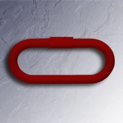 HEWI Handtuchring oval 320 mm rubinrot schwenkbar 477.09.300-33 rubin-rot Serie 477