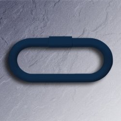 HEWI Handtuchring oval 320 mm stahlblau schwenkbar 477.09.300-50 stahl-blau Serie 477