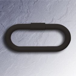 HEWI Handtuchring oval 320 mm anthrazitgrau schwenkbar 477.09.300-92 anthrazit-grau Serie 477