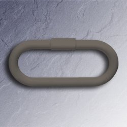 HEWI Handtuchring oval 320 mm felsgrau schwenkbar 477.09.300-95 fels-grau Serie 477