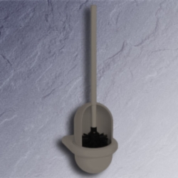 HEWI 477 B�rstengarnitur fels-grau wandh�ngend 477.20.100 95 Toiletten-B�rstengarnitur