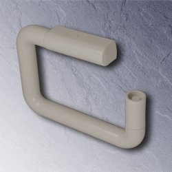 HEWI WC-Papierhalter Kunststoff licht-grau mit Diebstahlschutz 477.21.150-97 Serie 477