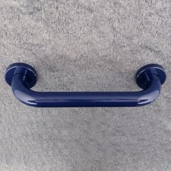 HEWI 477 Wannengriff 250 mm stahl-blau mit Rosetten 477.31.100-50 Duschgriff Haltegriff 25 cm Bad WC