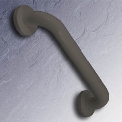 HEWI 477 Wannengriff 250 mm fels-grau mit Rosetten 477.31.100-95 Duschgriff Haltegriff 25 cm Bad WC