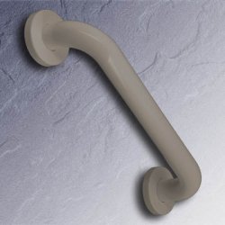 HEWI 477 Wannengriff 250 mm licht-grau mit Rosetten 477.31.100-97 Duschgriff Haltegriff 25 cm Bad WC