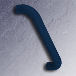 HEWI 477 Wannengriff 250 mm stahl-blau ohne Rosetten 477.31.110-50 Duschgriff Haltegriff 25 cm Bad