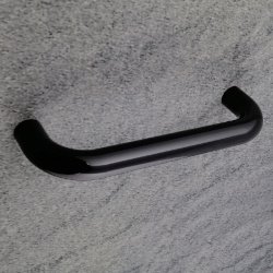 HEWI 477 Wannengriff 250 mm tief-schwarz ohne Rosetten 477.31.110-90 Duschgriff Haltegriff 25 cm Bad