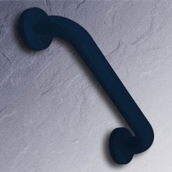HEWI 477 Wannengriff 300 mm stahl-blau mit Rosetten 477.31.200-50 Duschgriff Haltegriff 30 cm Bad WC