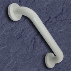 HEWI 477 Wannengriff 300 mm rein-weiss mit Rosetten 477.31.200-99 Duschgriff Haltegriff 30 cm Bad WC