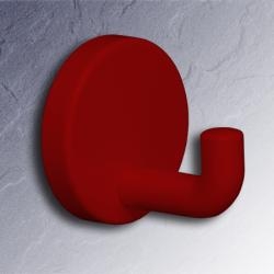 HEWI Haken Einzelhaken rubin-rot 45 mm lang Rosette 50 mm 477.90.010-33 Wandhaken Handtuchhaken