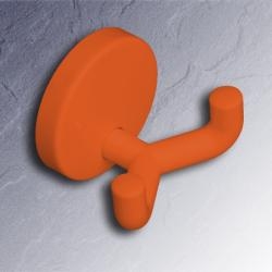 HEWI Doppelhaken Haken orange 43,5 mm lang Rosette 50 mm 477.90.025-24 Handtuchhaken orange