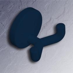 HEWI Doppelhaken Haken stahlblau 43,5 mm lang Rosette 50 mm 477.90.025-50 Handtuchhaken blau