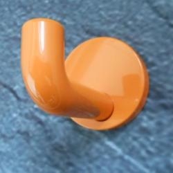 HEWI Haken Einzelhaken orange 100 mm lang Rosette 70 mm 477.90.030-24 Wandhaken Handtuchhaken