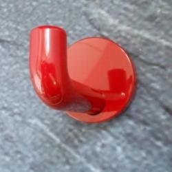 HEWI Haken Einzelhaken rubin-rot 100 mm lang Rosette 70 mm 477.90.030-33 Wandhaken Handtuchhaken