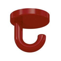 HEWI Haken Unterkopfhaken rubinrot 40 mm lang Rosette 40 mm 477.90.040-33 Handtuchhaken rot
